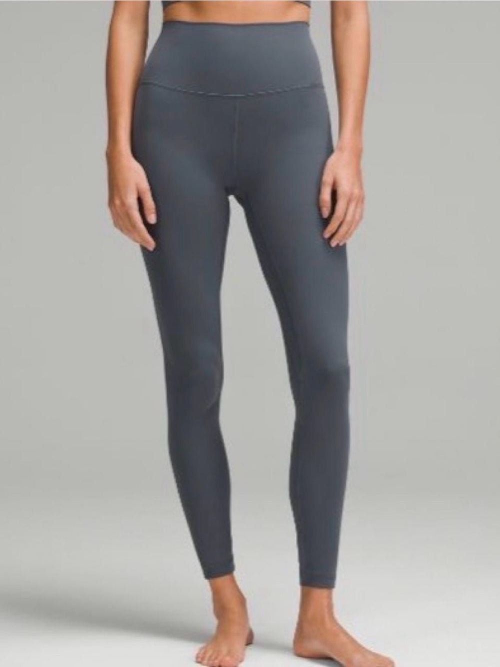 High-Rise Grey Performance Leggings